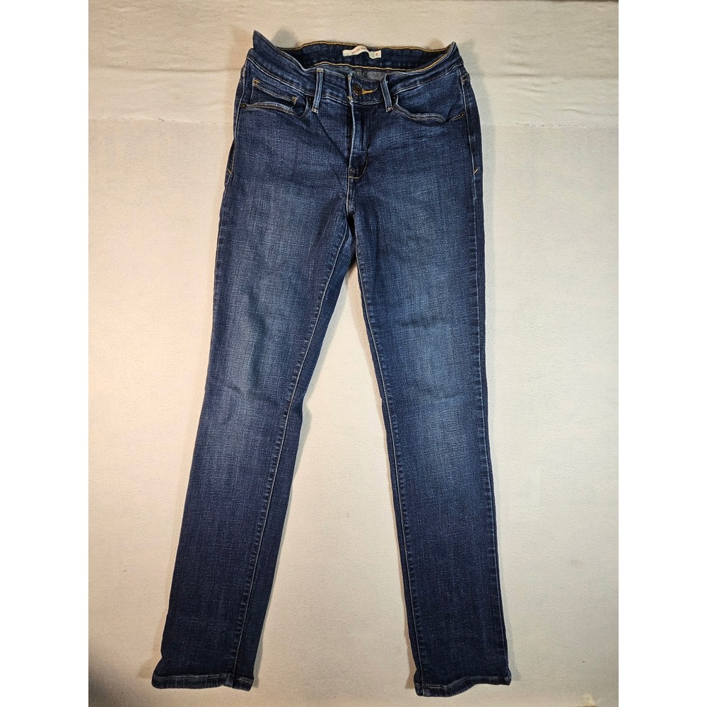 Levi's Mid Rise Skinny Jeans Womens 8 Dark Wash Denim Stretch 311 711 Style
